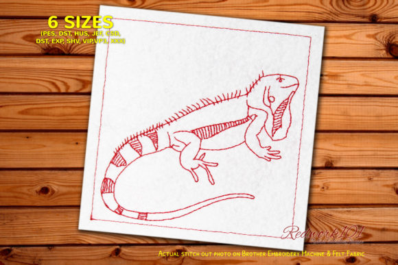 Iguanidae Redwork: A Seller’s Review