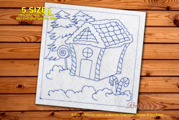 Review: Christmas House Covered Snow Redwork