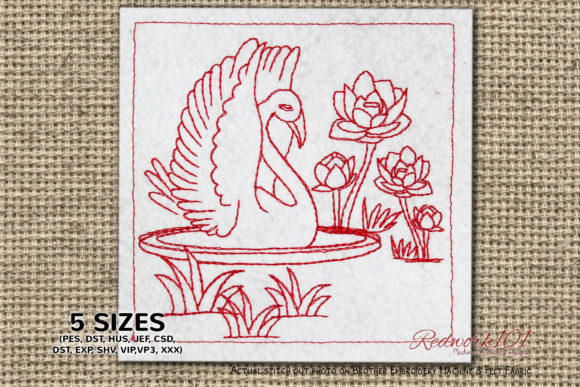 Reviewing the Graceful Cob Swan Embroidery Design